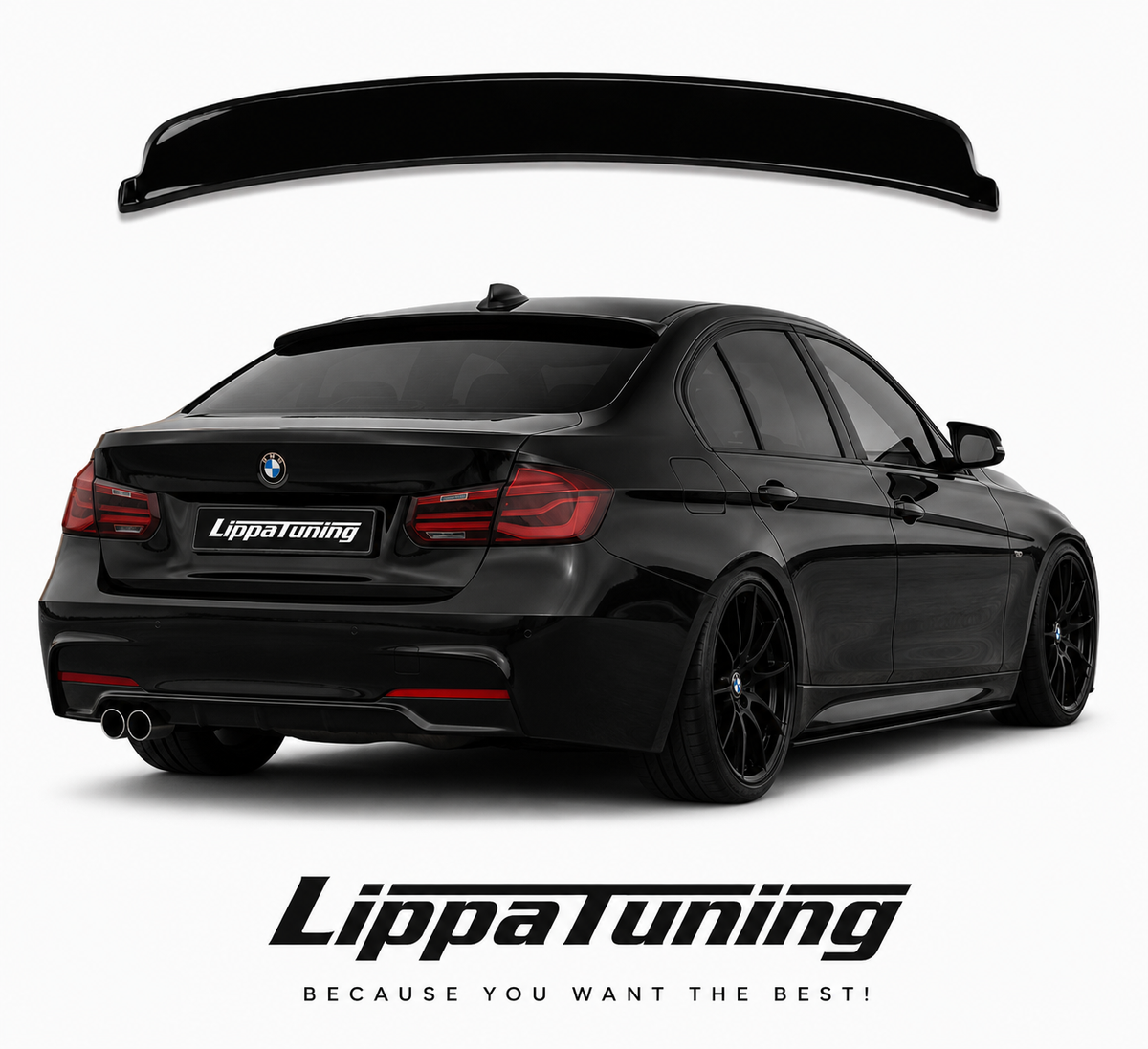 BMW F30 takaikkunan lippa