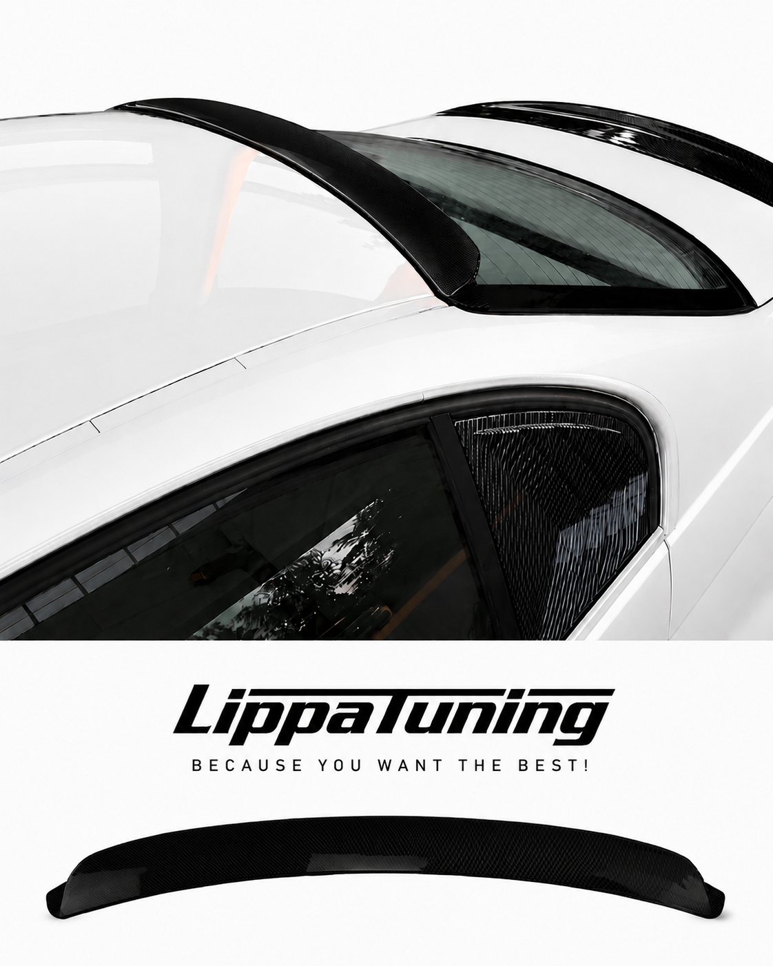BMW E46 CSL look takaikkunan lippa