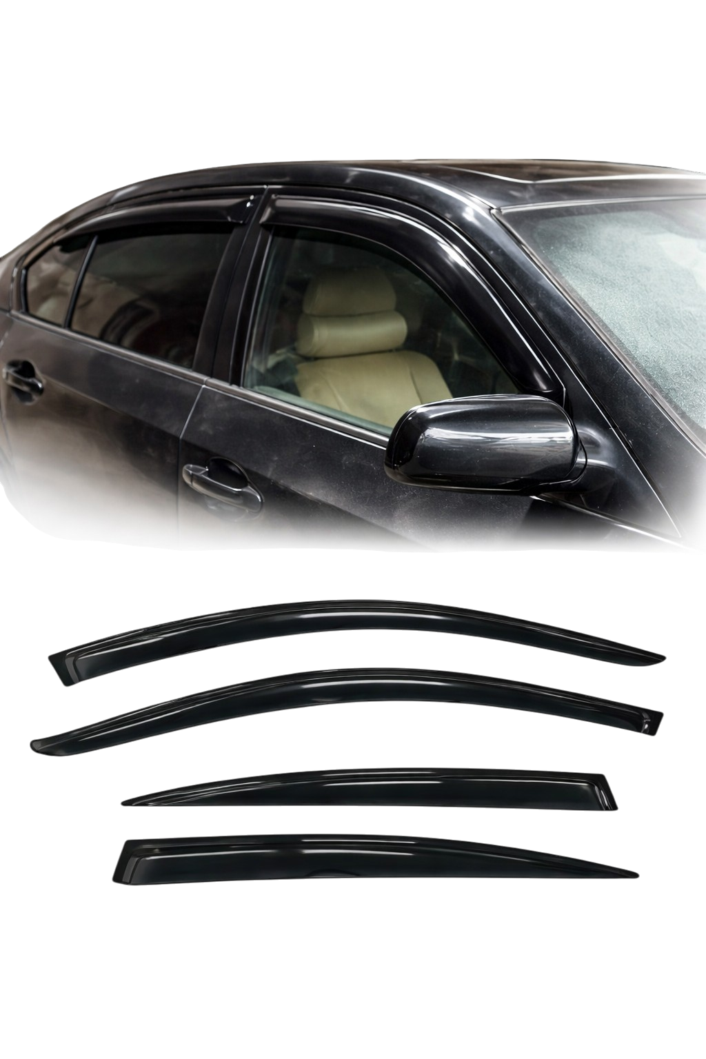 BMW E60 Mallin tuulenohjaimet